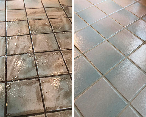 Floor Restored by Our Tile and Grout Cleaners in Oak Park, IL