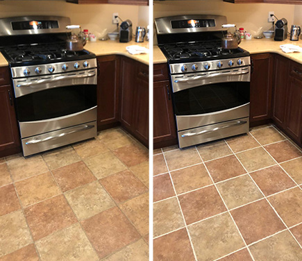 Residential Grout Recoloring and Sealing