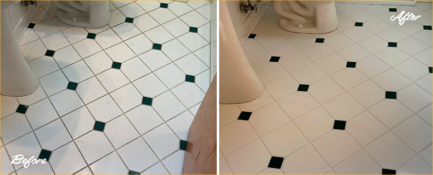 These Floors in Park Ridge Receive a Full Restoration From Our Grout  Cleaning Experts