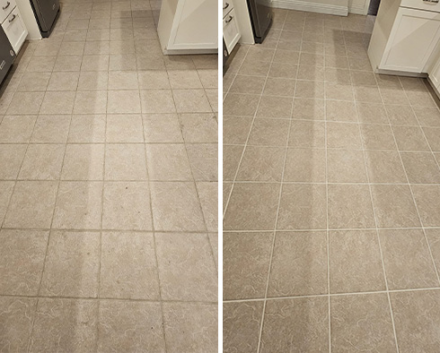 Floor Restored by Our Tile and Grout Cleaners in Chicago, IL
