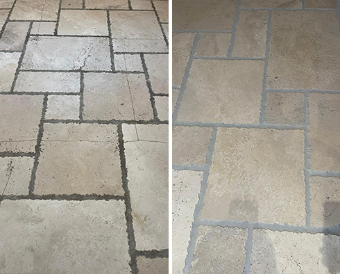 Before and After Our Lake Zurich Grout Sealing Service