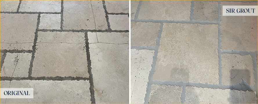 Before and After Our Lake Zurich Grout Sealing Service