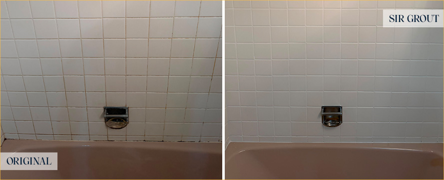 Shower Before and After Our Excellent Caulking Services in Golden Coast, IL