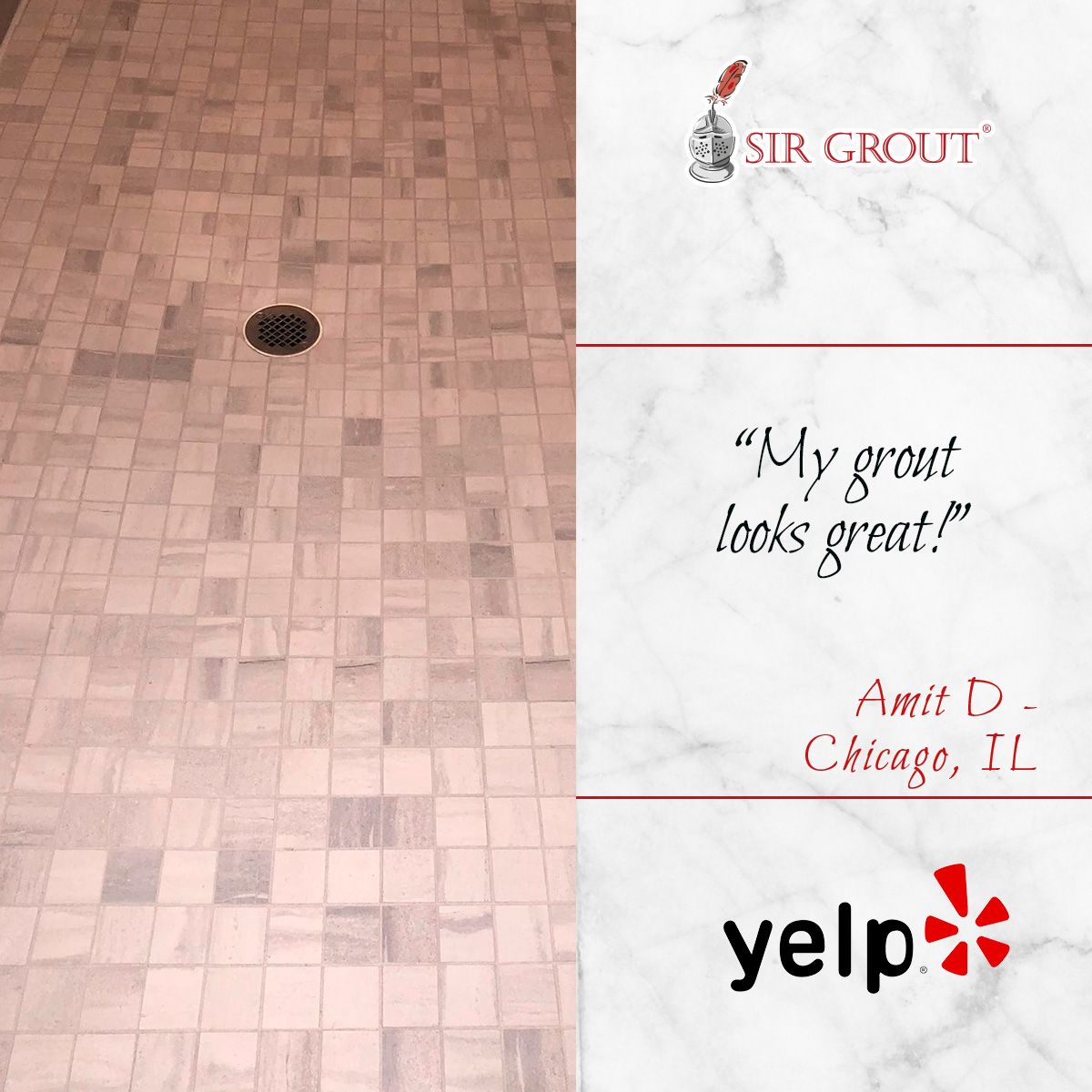 My grout looks great!