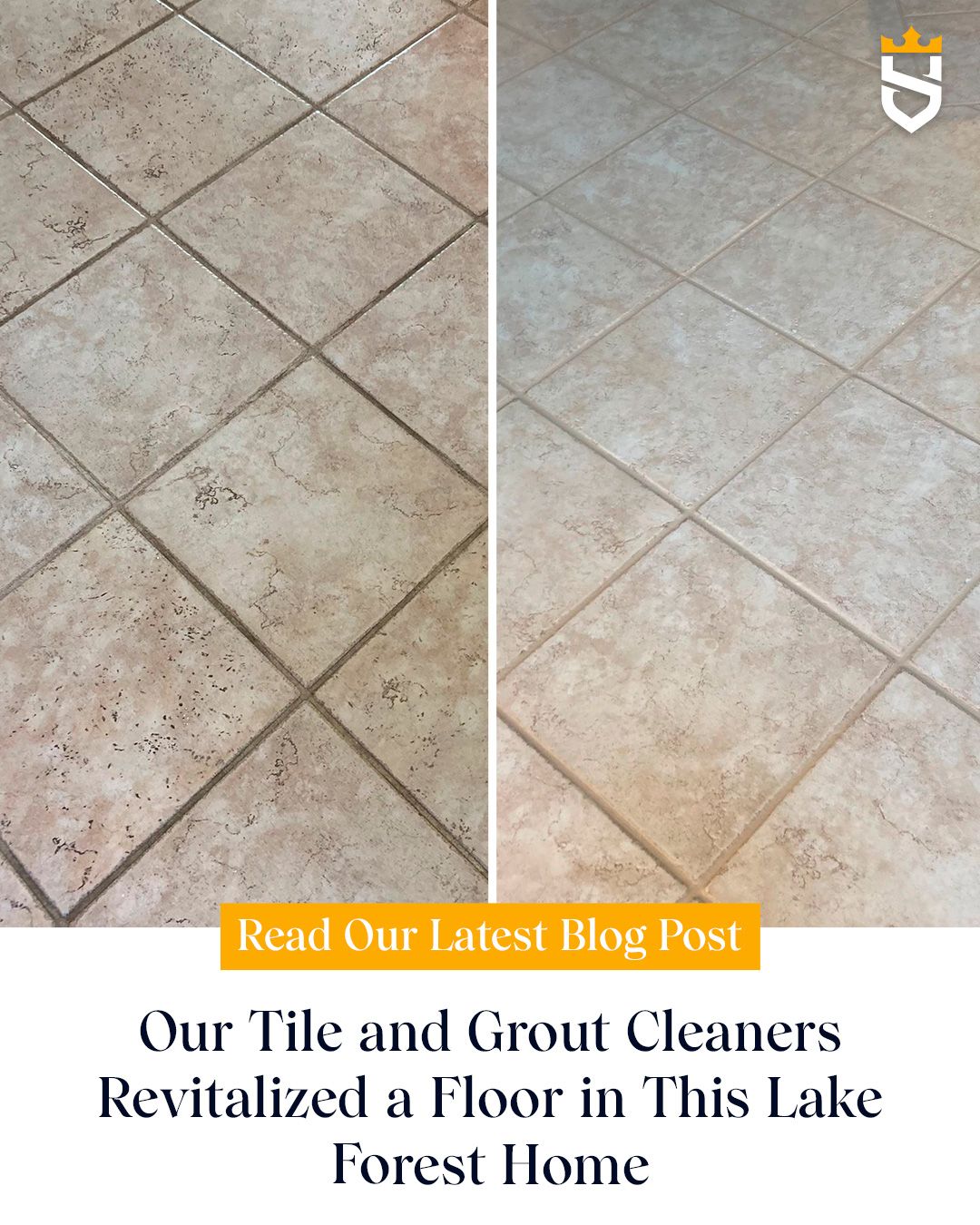 Our Tile and Grout Cleaners Revitalized a Floor in This Lake Forest Home