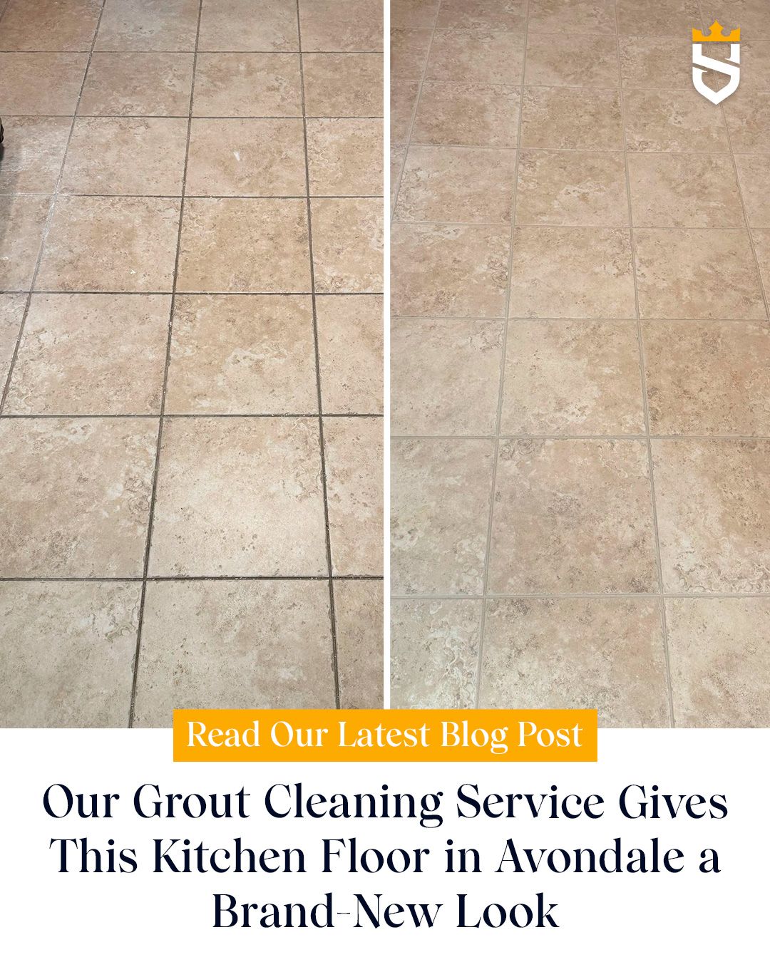 Our Grout Cleaning Service Gives This Kitchen Floor in Avondale a Brand-New Look