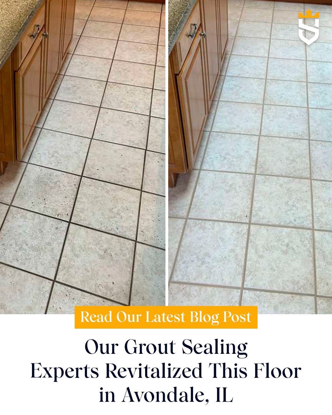 Our Grout Sealing Experts Revitalized This Floor in Avondale, IL