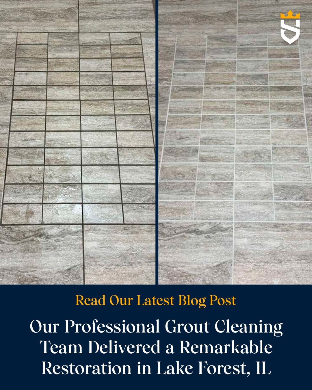 Our Professional Grout Cleaning Team Delivered a Remarkable Restoration in Lake Forest, IL