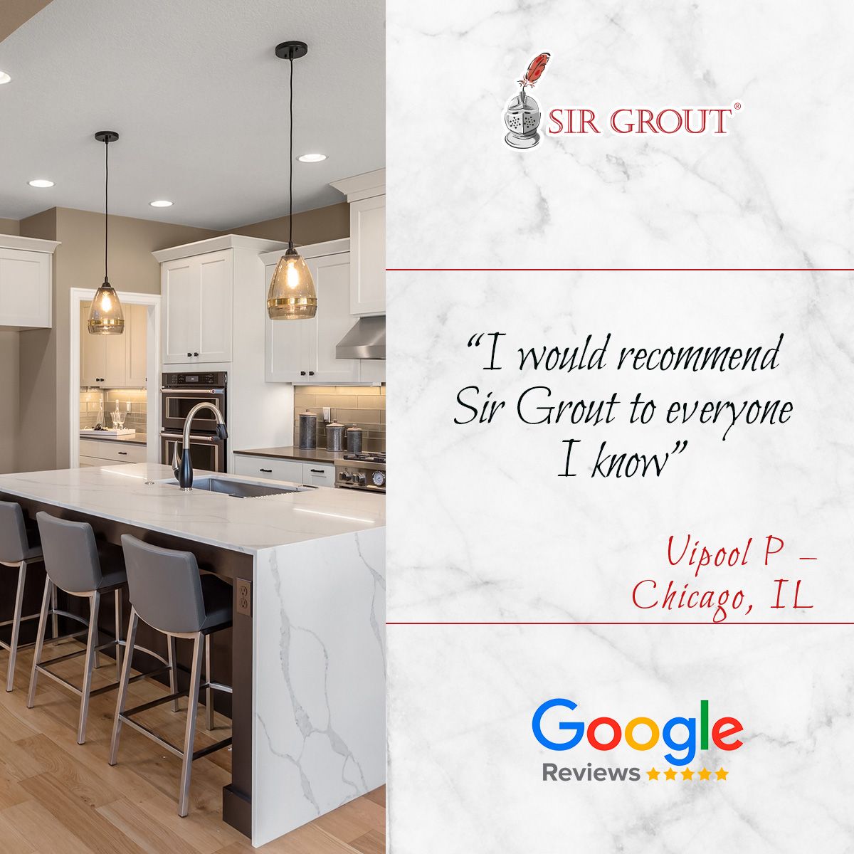 I would recommend Sir Grout to everyone I know